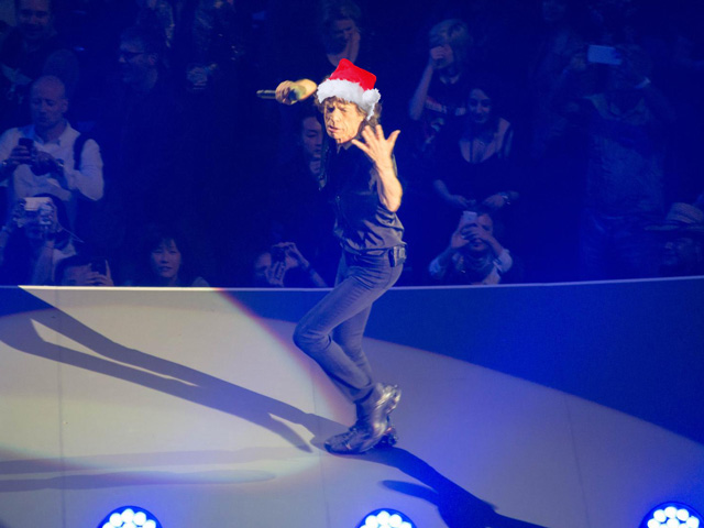No one could show more style than Mick Jagger in celebrating Cattle Christmas 2015, shouting and hissing his way through Santa&#039;s workshop with "You Don&#039;t Always Get What You Want." (Santa hat photo by Roger Blackwell; Mick Jagger photo by xiquinhosilva, CC BY 2.0; DTN photo illustration by Nick Scalise)